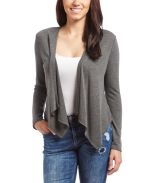 Charcoal Open Cardigan