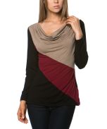 Multicolor Block Drape Top