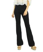 Black High-Waisted Flare Pants