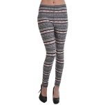 Black & Pink Diamond Stripe Leggings