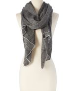 Dark Gray Cashmere Scarf