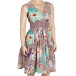 Lavender Floral Surplice Dress
