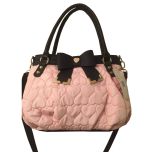Pink & Black Satchel Handbag