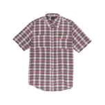Grey & Red Plaid Button-Up