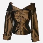 Bronze Silk Taffeta Top