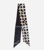 Coach BROWN DAISY OCELOT PONY TAIL SCARF