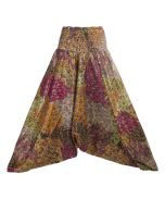 Multicolor Abstract Harem Pants 