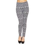 Black & White Geo Chevron Leggings