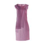 Pink  Graphic Print Dress