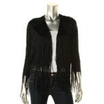 Black Open Front Cardigan Sweater 