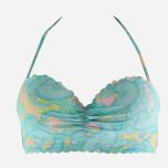 Blue Ruffled Swim Separates