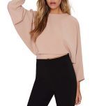 Light Pink Dolman Sleeve Shirt