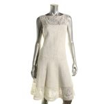 Ivory Lace A-Line Cocktail Dress