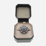 Pink Rose Quartz Accent Ring