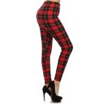 Red Plaid Leggings