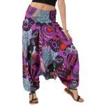 Multicolor Arabesque Three-In-One Convertible Harem Pants