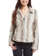 Off-White Chinchilla Faux Fur Coat
