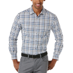 Coastal Fjord Plaid Jacquard Button-Up