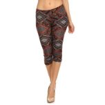 Charcoal Diamond Capri Leggings