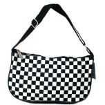 Black & White Checkers Skater Bag
