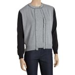 Grey & Black Color Block Cardigan & Tank