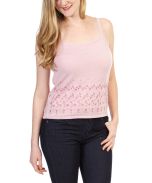 Pink Embroidered Camisole