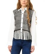Ecru Button-Up Top