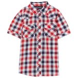 Kid Boy's Plaid Button-up Shirt