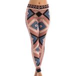 Blue & Orange Geometric Leggings