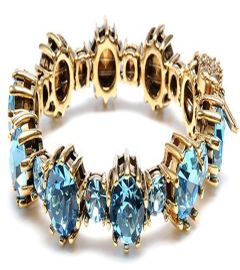 Blue Crystal Stretch Bracelet