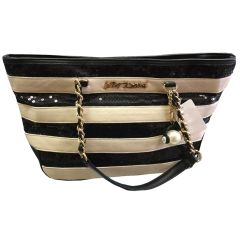 Black & White Sequins Handbag