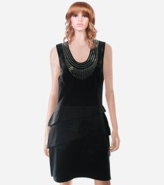 Black Embellished Cocktail Dress