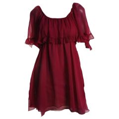 Chiffon Ruffle Dress