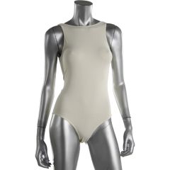 Ivory Sleeveless Deep-V Bodysuit