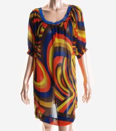 Printed Embellished Dress Cover-Up