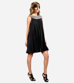 Black Pleated Dress