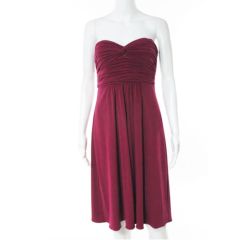 Pink Strapless Cocktail Dress