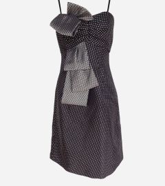 Black & Silver Strapless Dress