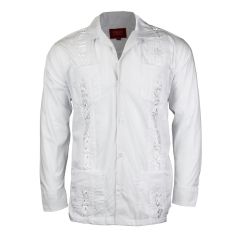 Men Guayabera Button Front Shirt