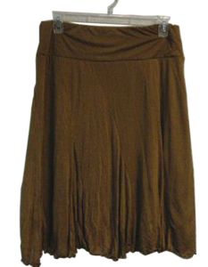 Brown Panel Skirt