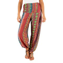 Multicolor Paisley Harem Pants