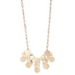 Gold tone Frontal Statement Necklace