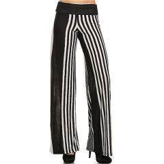 Black & White Stripe Palazzo Pants