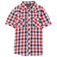 Kid Boy's Plaid Button-up Shirt