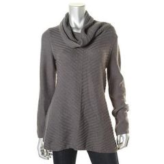 Women Knit Cowl Neck Long Sleeve Pullover Sweater