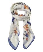 Navy & Ivory 'Oh Deer' Scarf