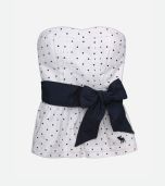 White & Black Polka Dots Tank Top