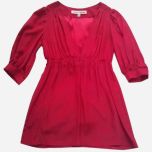 Red Silk Poet Blouse