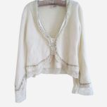 Cream Lace Bead Cardigan