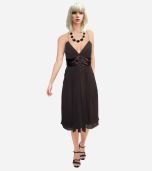 Brown Spaghetti Strap Dress